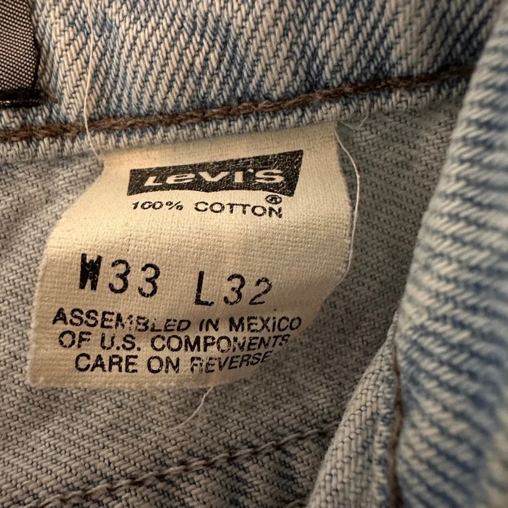 Vintage Levis SilverTab Baggy Light Wash‎ Blue Denim Jeans 33x30 90s Streetwear